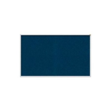 GHENT Ghent 60"W x 48"H Vinyl Bulletin Board - Aluminum Frame - Navy AV45-195